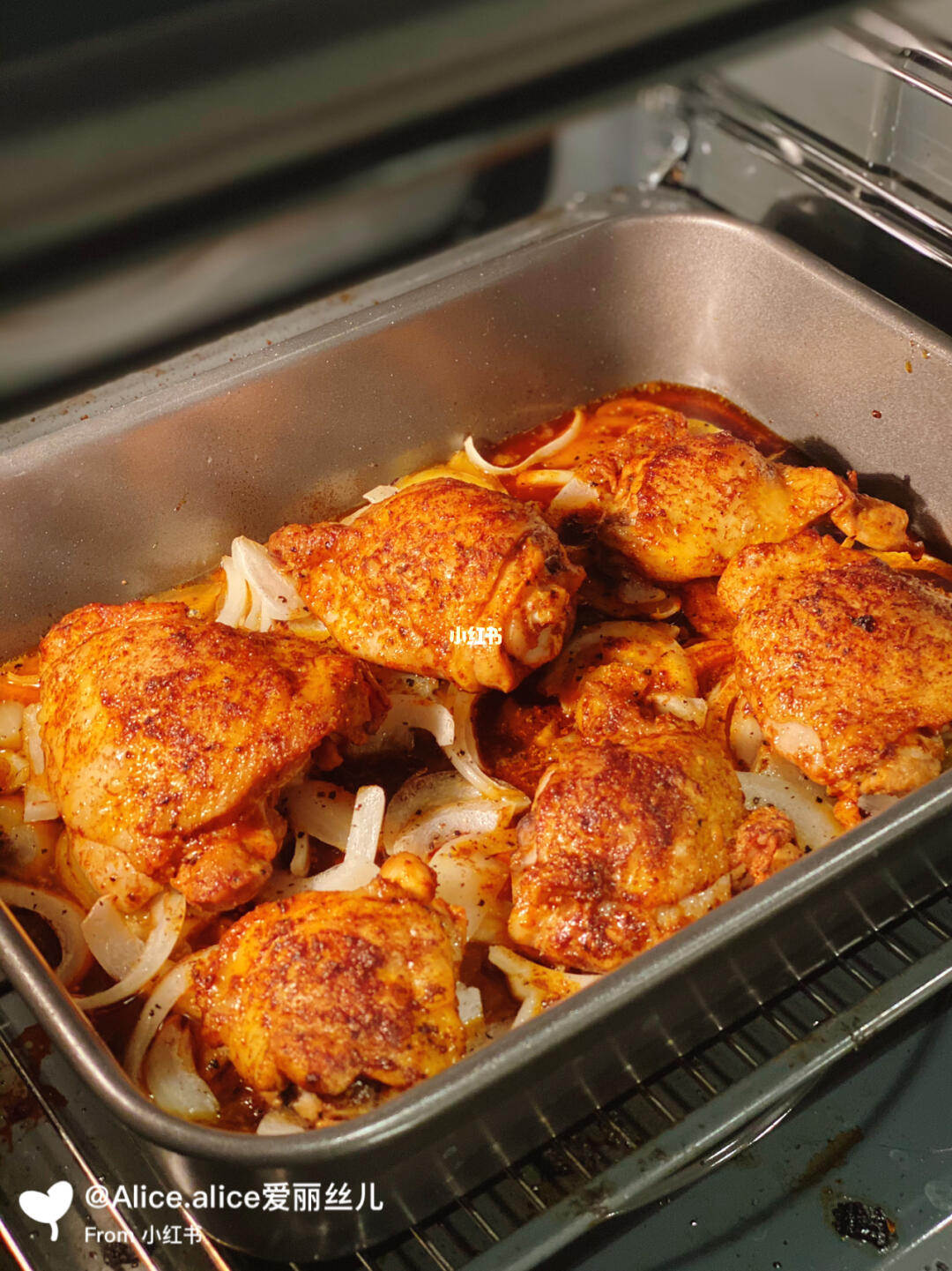 烟熏红椒粉烤鸡