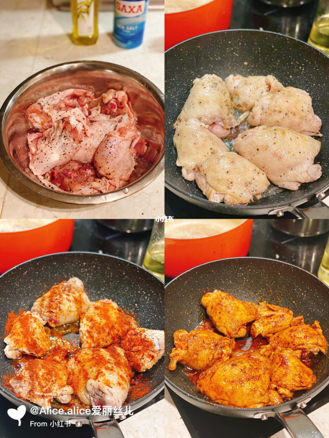 烟熏红椒粉烤鸡