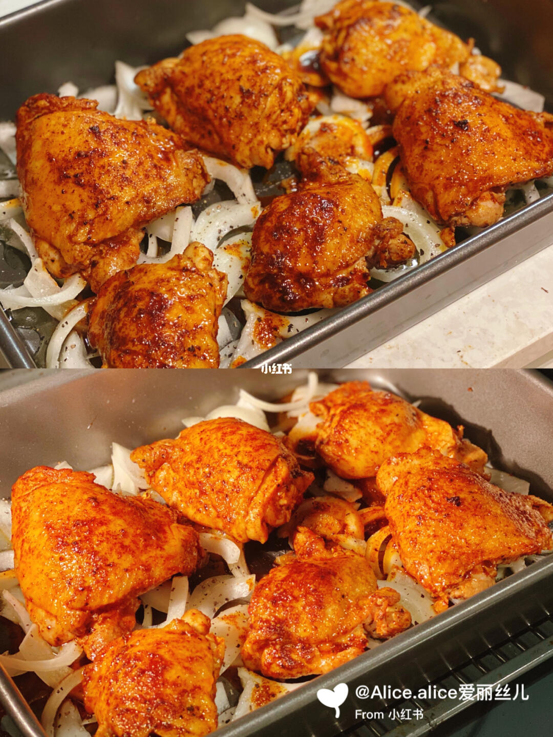 烟熏红椒粉烤鸡