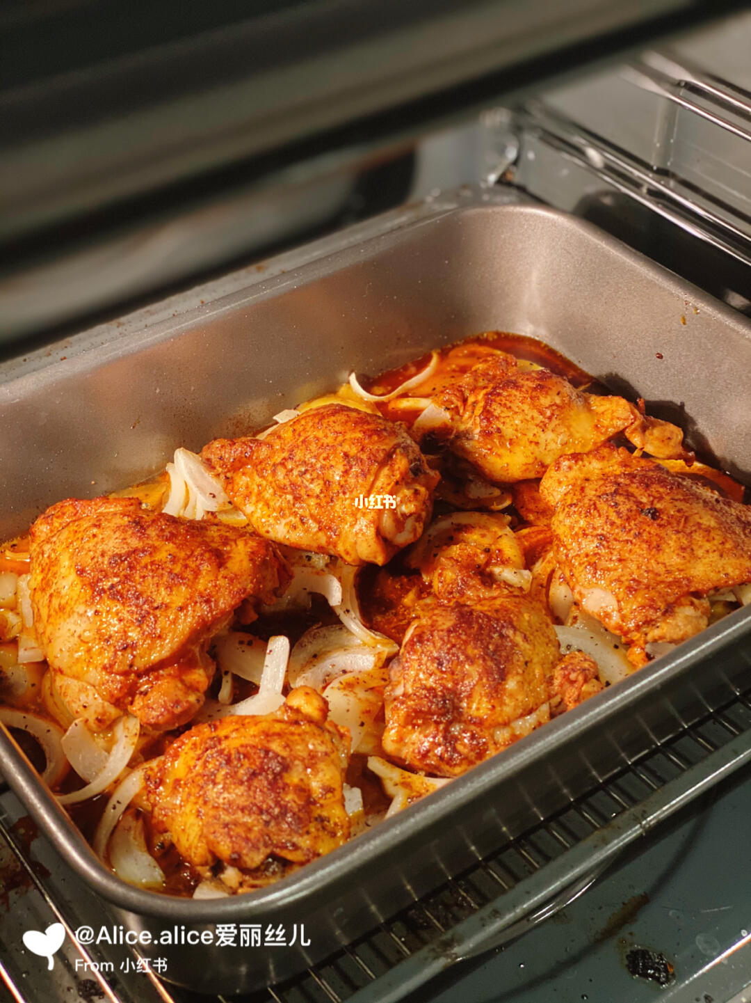 烟熏红椒粉烤鸡