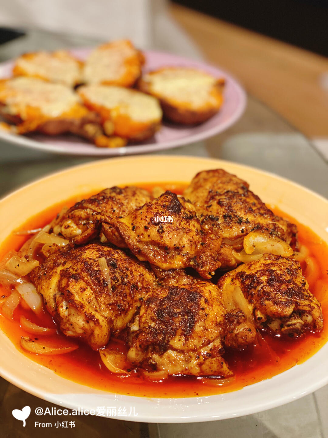 烟熏红椒粉烤鸡