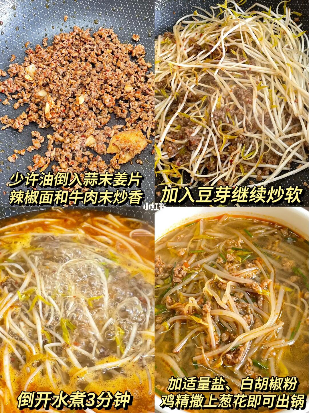 辣牛肉豆芽汤