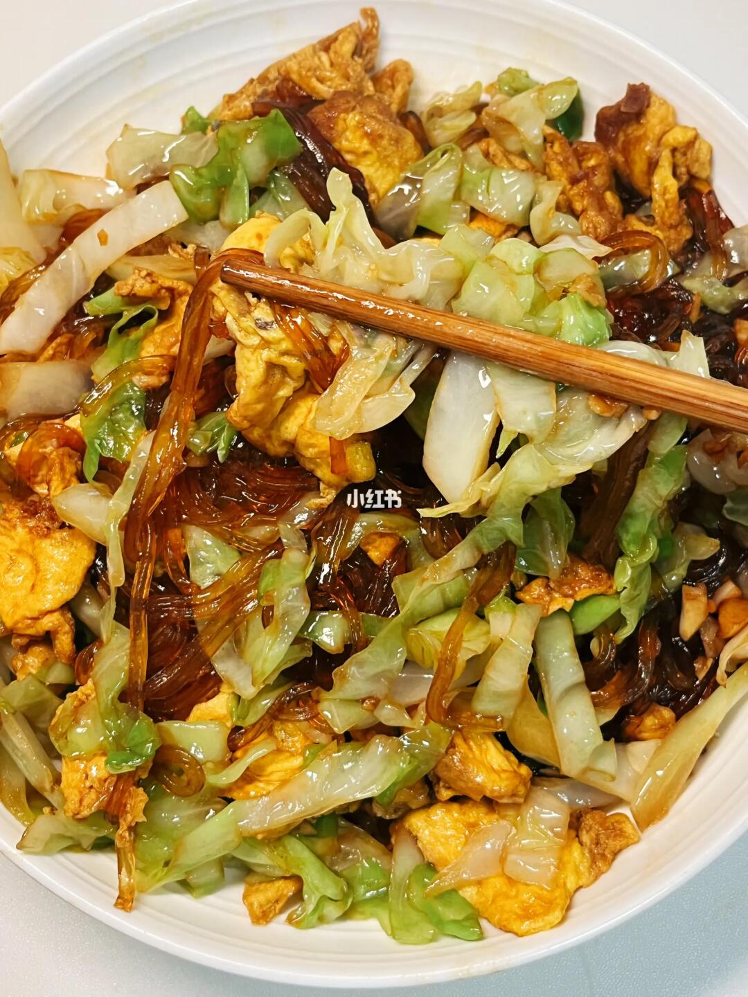 包菜鸡蛋粉条